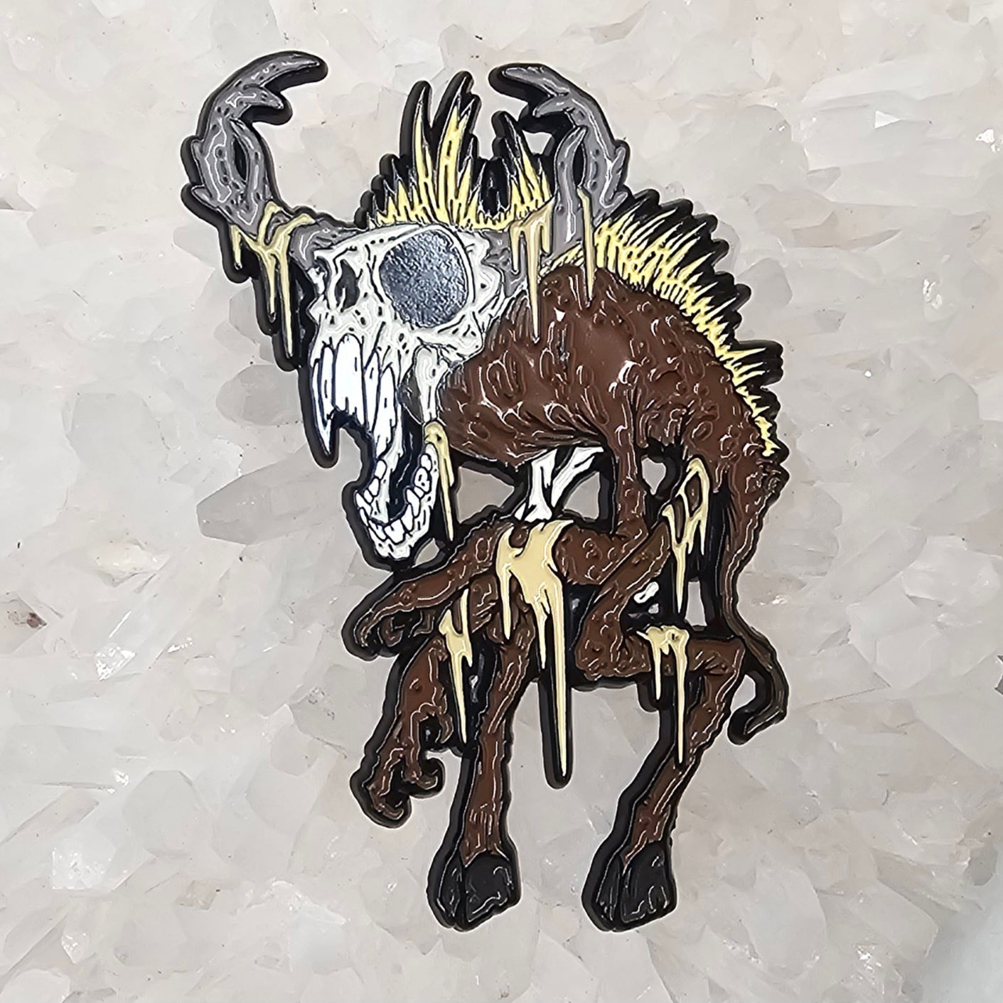 Demonic Wendigo V1 Psychedelic Monster Art Mythical Creature Enamel Pins Hat Pins Lapel Pin Brooch Badge Festival Pin