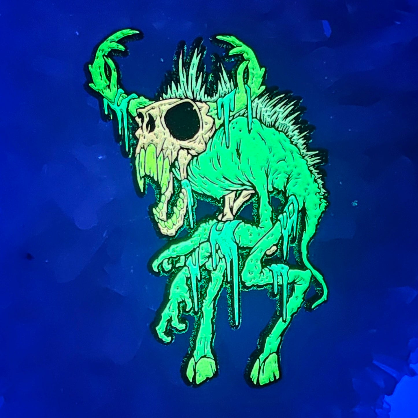Demonic Wendigo V2 Slime Edition Psychedelic Monster Art Mythical Creature Enamel Pins Hat Pins Lapel Pin Brooch Badge Festival Pin