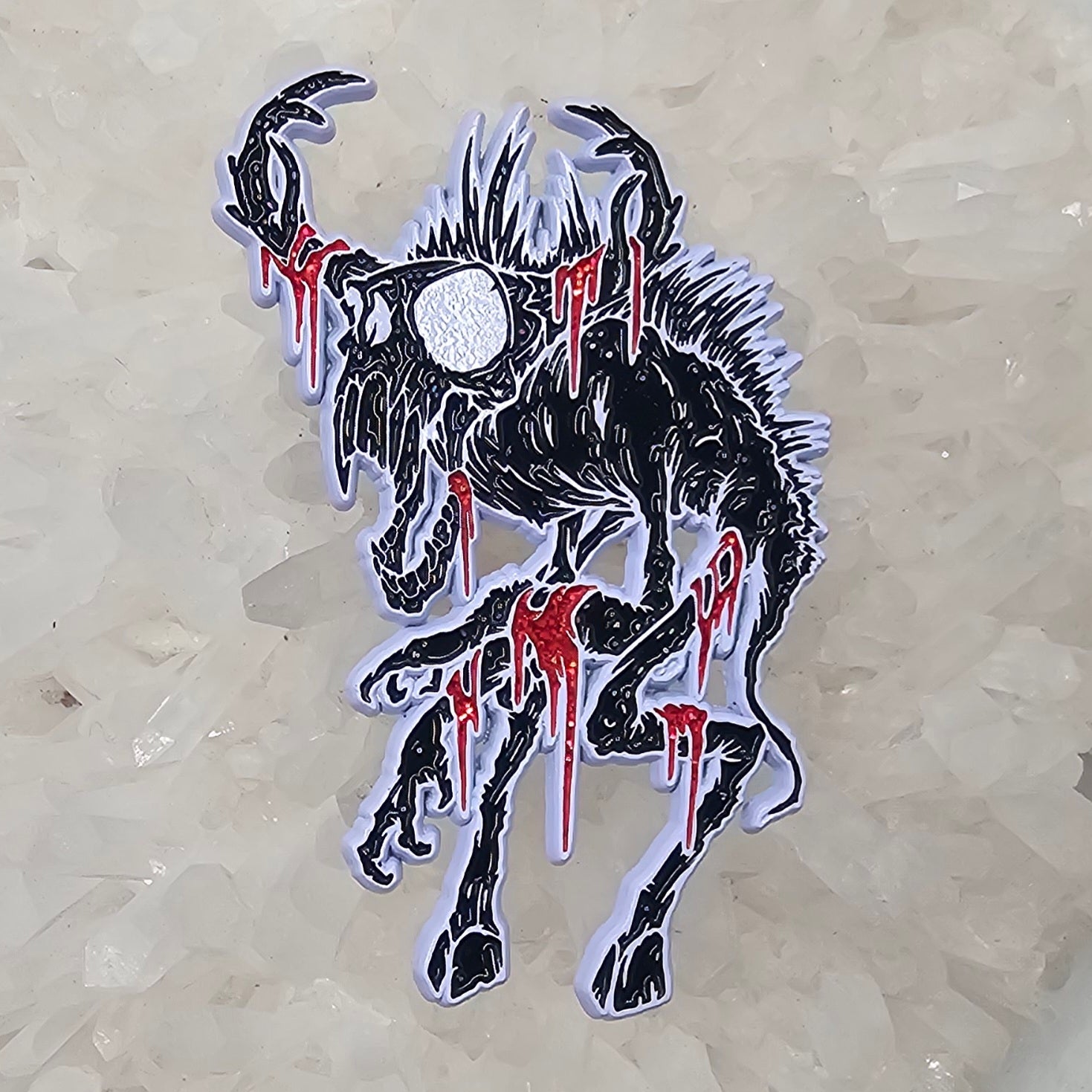 Demonic Wendigo V3 Shadow Edition Psychedelic Monster Art Mythical Creature Enamel Pins Hat Pins Lapel Pin Brooch Badge Festival Pin