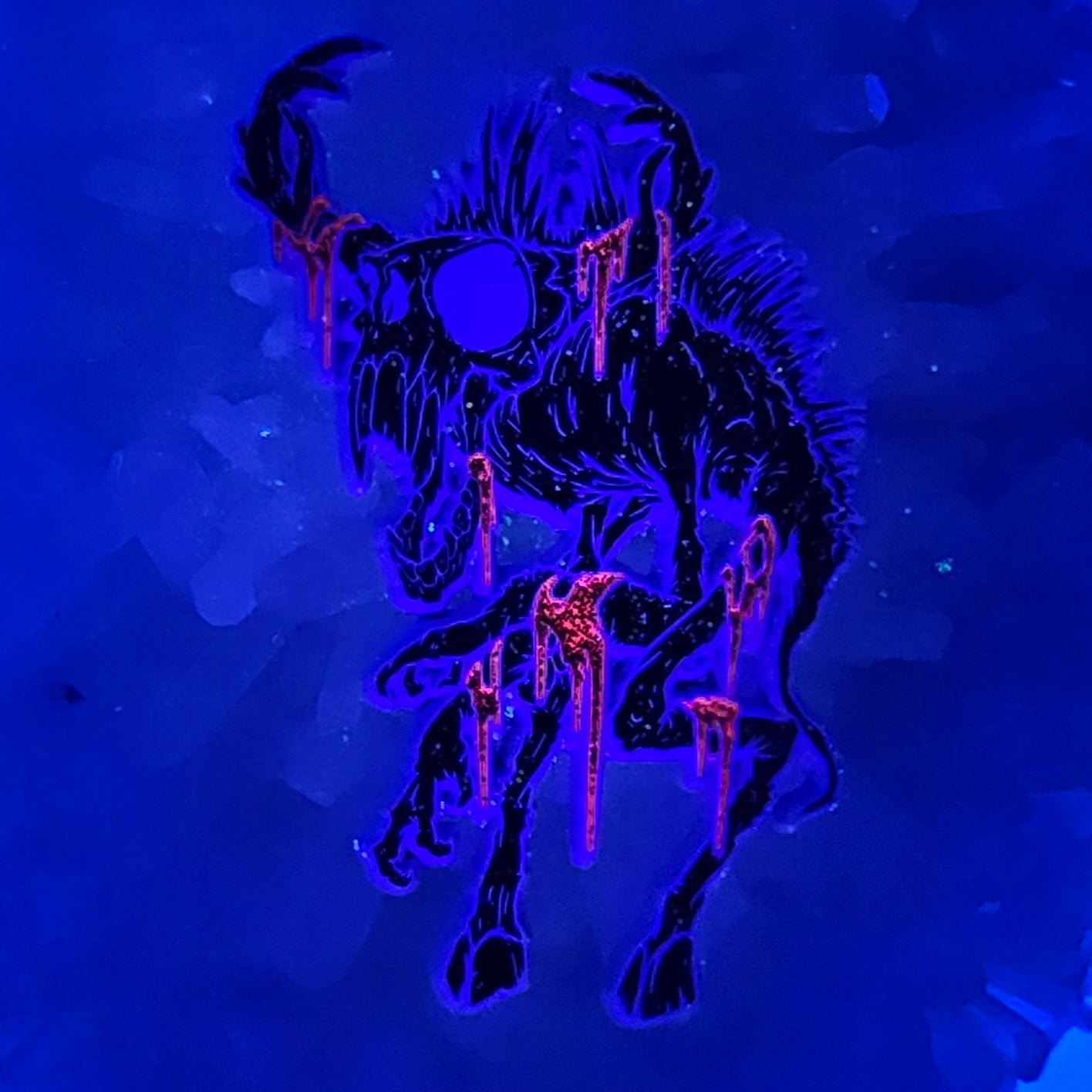 Demonic Wendigo V3 Shadow Edition Psychedelic Monster Art Mythical Creature Enamel Pins Hat Pins Lapel Pin Brooch Badge Festival Pin