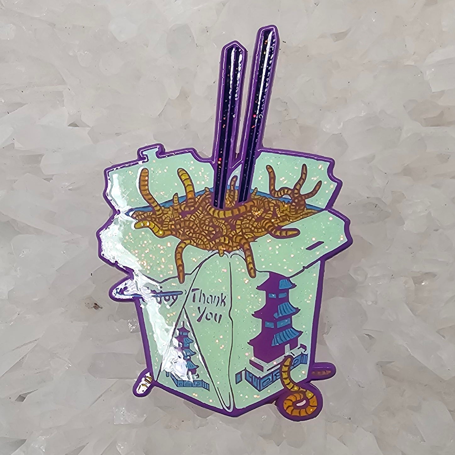 Chinese Takeout Fake Out V3 Psychedelic Art Mythical Creature Enamel Pins Hat Pins Lapel Pin Brooch Badge Festival Pin