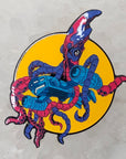 Spectral Space Squid Attack V4 Space Ship Psychedelic Art Enamel Pins Hat Pins Lapel Pin Brooch Badge Festival Pin