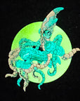 Spectral Space Squid Attack V4 Space Ship Psychedelic Art Enamel Pins Hat Pins Lapel Pin Brooch Badge Festival Pin
