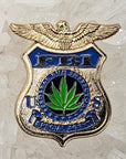 Federal Bud Inspector Weed FBI Badge Cannabis Medical Marijuana Enamel Pins Hat Pins Lapel Pin Brooch Badge Festival Pin