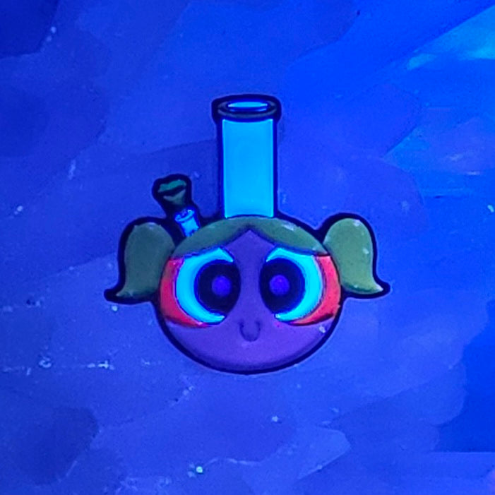 Power Puff Buttercup Bong Weed Girls Micro Enamel Pins Hat Pins Lapel Pin Brooch Badge Festival Pin