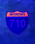 Interstate 710 Dab Time USA High Way Weed Concentrate Hash Oil Enamel Pins Hat Pins Lapel Pin Brooch Badge Festival Pin