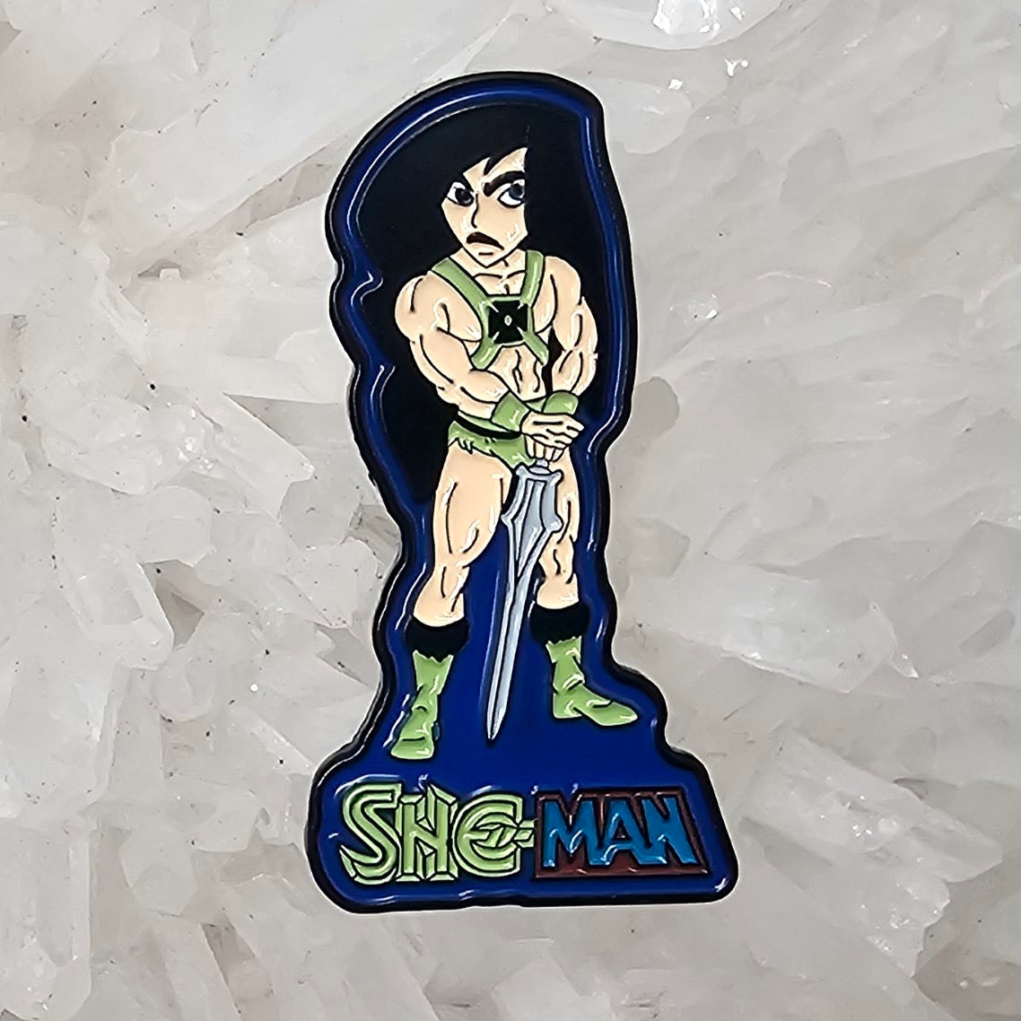 She-Man Shego He Man Kim Cartoon Possible Mashup Enamel Pins Hat Pins Lapel Pin Brooch Badge Festival Pin