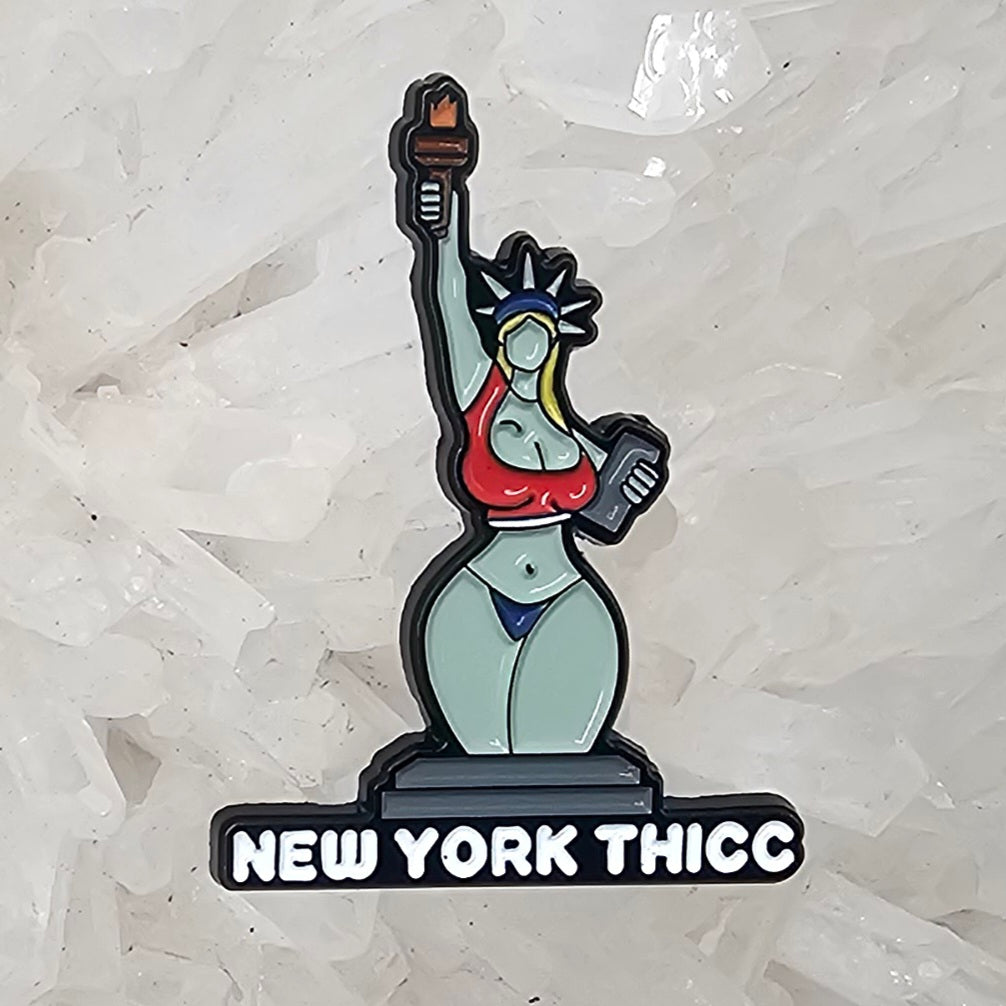 New York Thicc Statue Of Liberty Sexy Erotic Enamel Pins Hat Pins Lapel Pin Brooch Badge Festival Pin