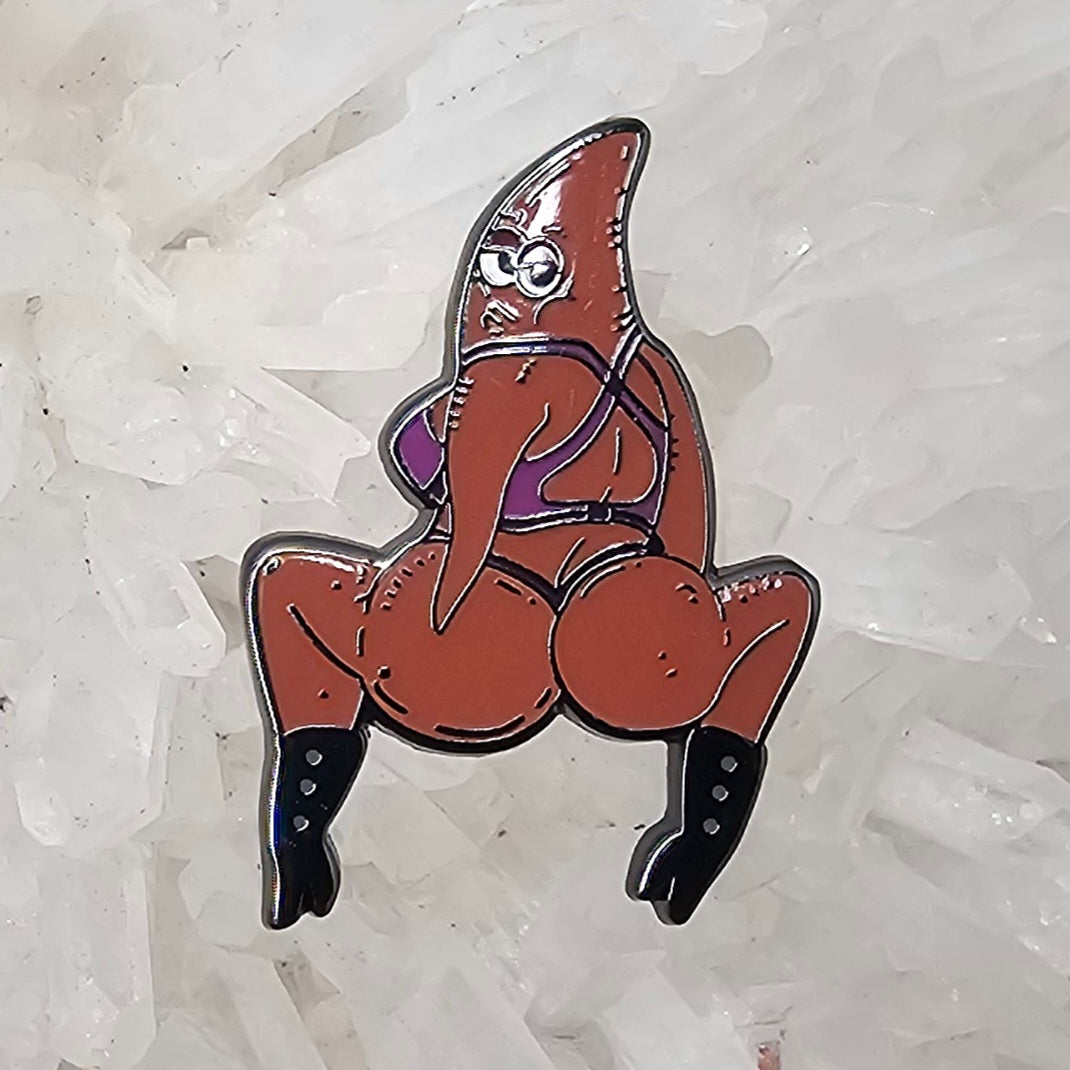 Patrick Twerk Star Sexy Sponge Erotic Bob Enamel Pins Hat Pins Lapel Pin Brooch Badge Festival Pin