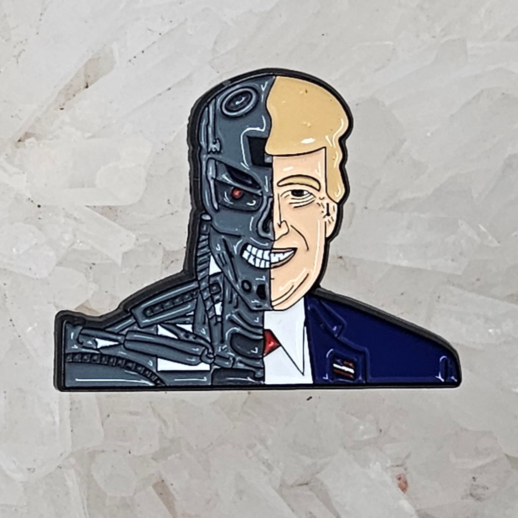 Economic Terminator Trump Evil President Robot Enamel Pins Hat Pins Lapel Pin Brooch Badge Festival Pin