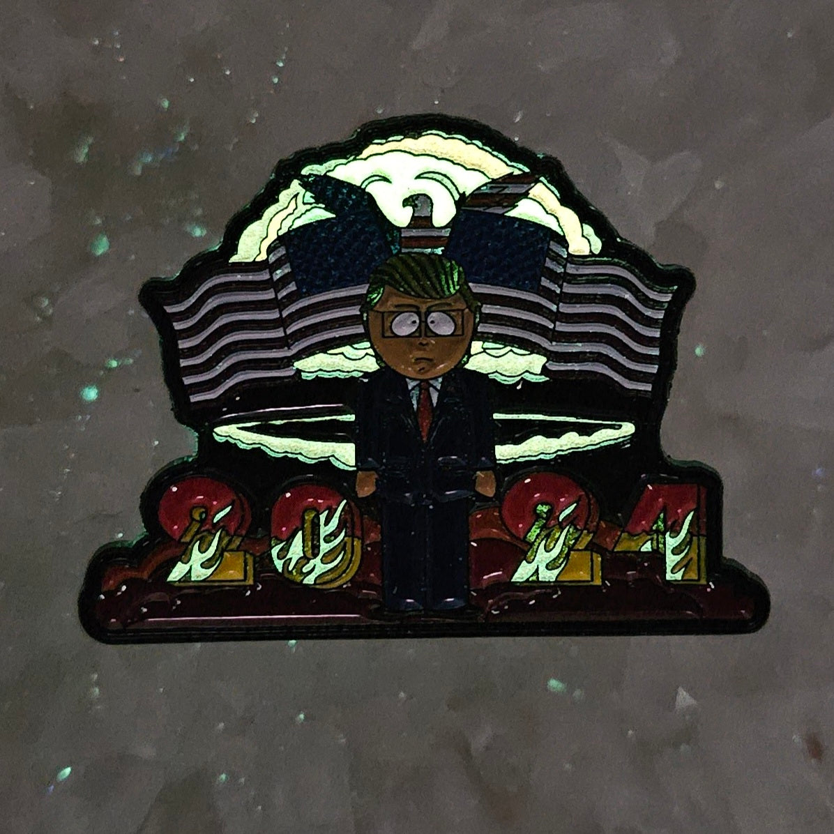 Mr Garrison Trump South Nuclear Apocalypse Park Enamel Pins Hat Pins Lapel Pin Brooch Badge Festival Pin