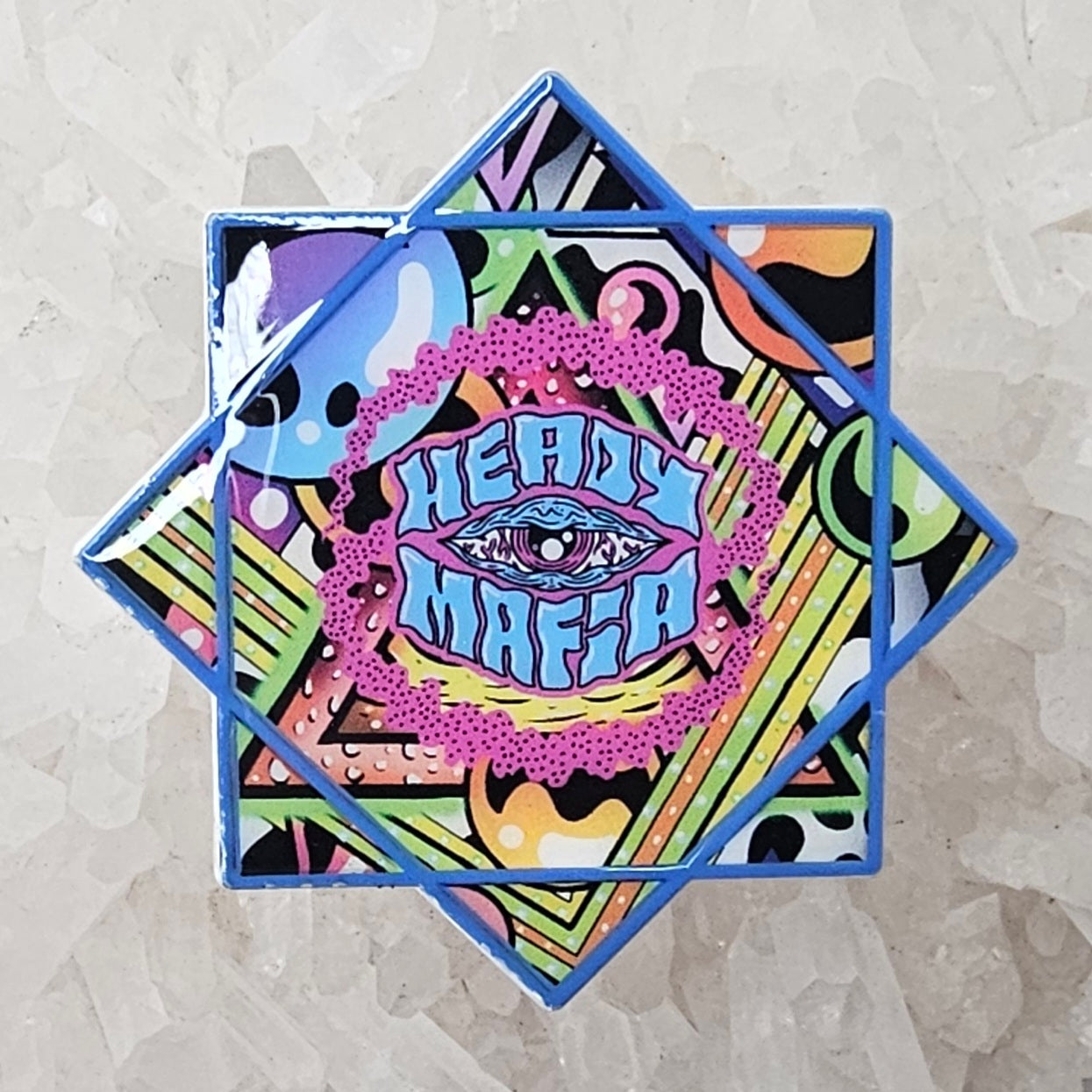 Heady Mafia Flow Star Spinner Enamel Pins Hat Pins Lapel Pin Brooch Badge Festival Pin