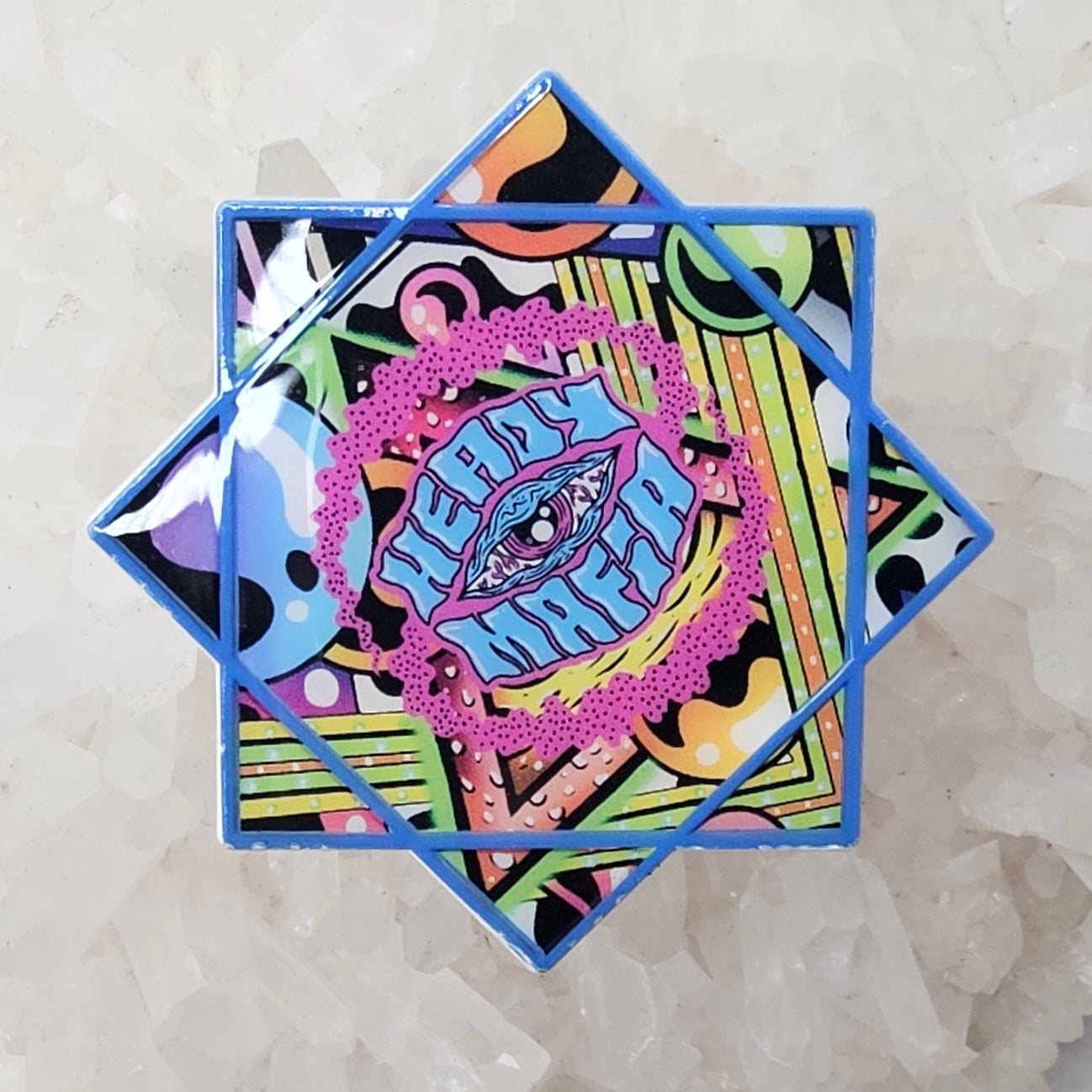 Heady Mafia Flow Star Spinner Enamel Pins Hat Pins Lapel Pin Brooch Badge Festival Pin
