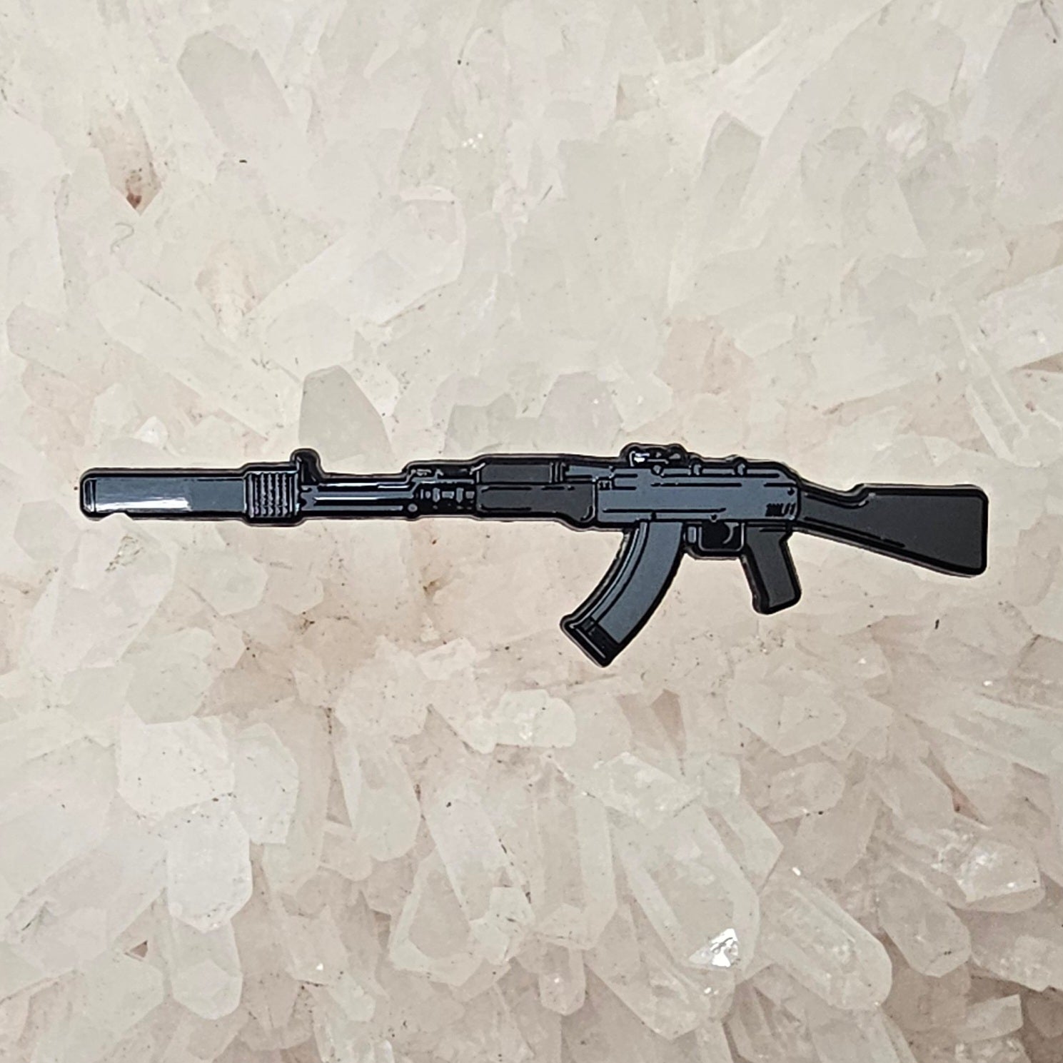 Silencer Ak47 Assault Rifle Gun Hidden Mini Spoon V2 Enamel Pins Hat Pins Lapel Pin Brooch Badge Festival Pin