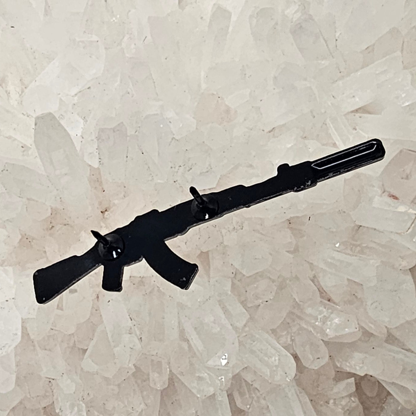 Silencer Ak47 Assault Rifle Gun Hidden Mini Spoon V2 Enamel Pins Hat Pins Lapel Pin Brooch Badge Festival Pin