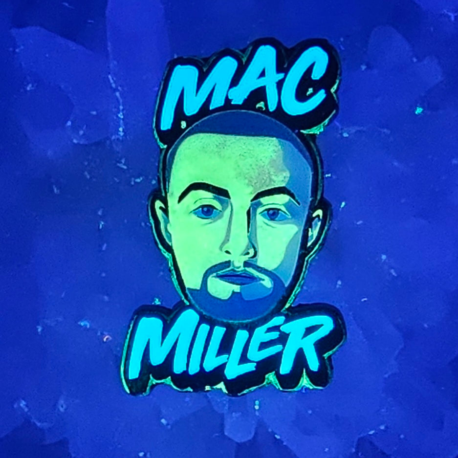 Mac Hip Hop Miller V2 Rap Music Glow Enamel Pins Hat Pins Lapel Pin Brooch Badge Festival Pin