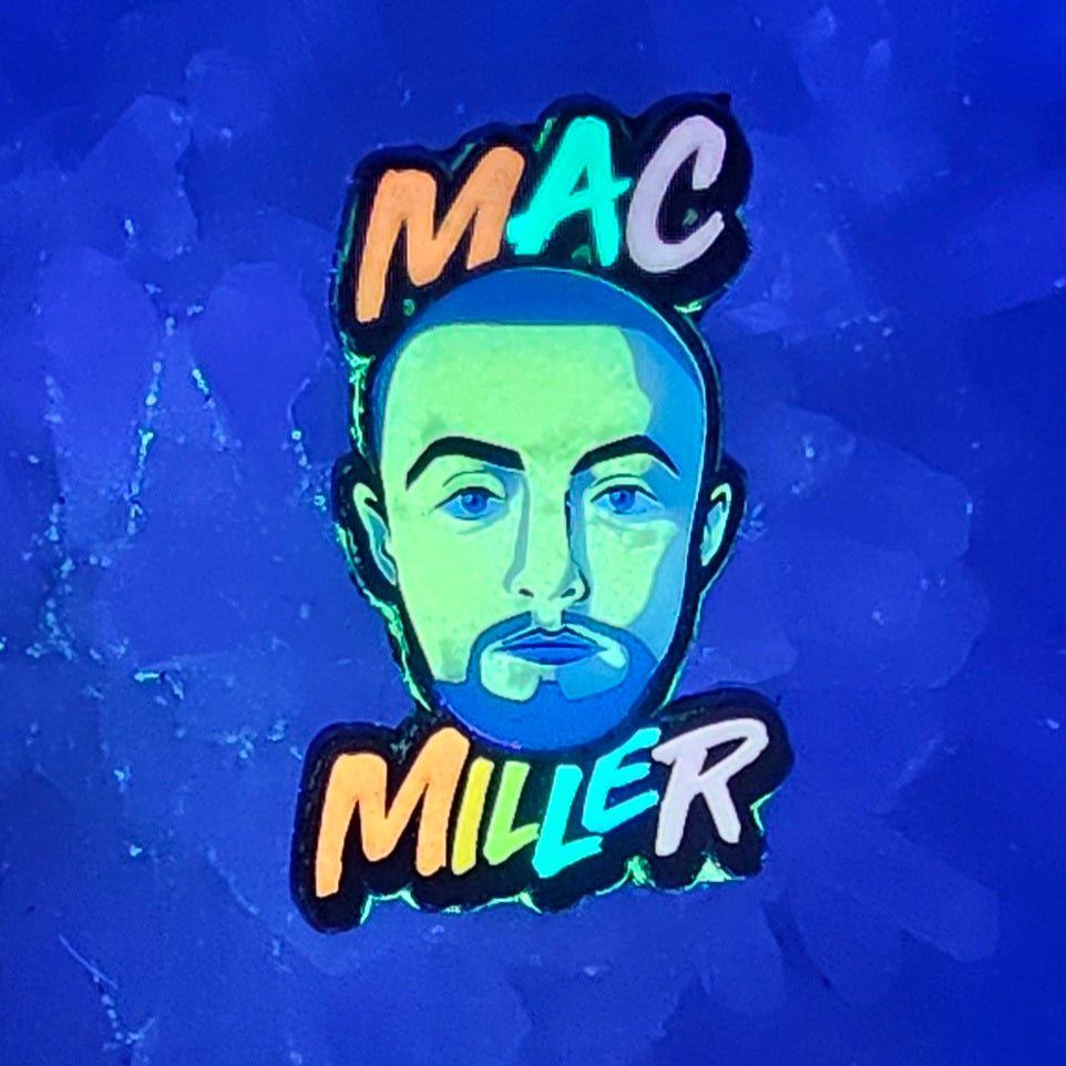 Mac Hip Hop Miller V3 Rap Music Glow Enamel Pins Hat Pins Lapel Pin Brooch Badge Festival Pin