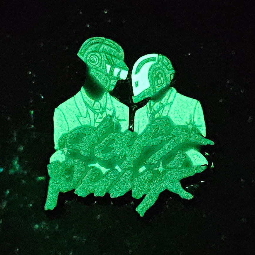 Daft Edm Punk Techno Music Raver Glow Enamel Pins Hat Pins Lapel Pin Brooch Badge Festival Pin