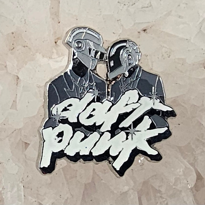 Daft Edm Punk Techno Music Raver V2 Glow Enamel Pins Hat Pins Lapel Pin Brooch Badge Festival Pin