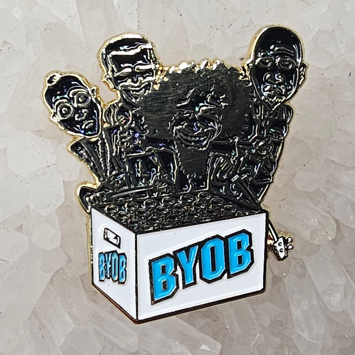 BYOB System Of A Beer Down Metal Rock Music V3 Enamel Pins Hat Pins Lapel Pin Brooch Badge Festival Pin
