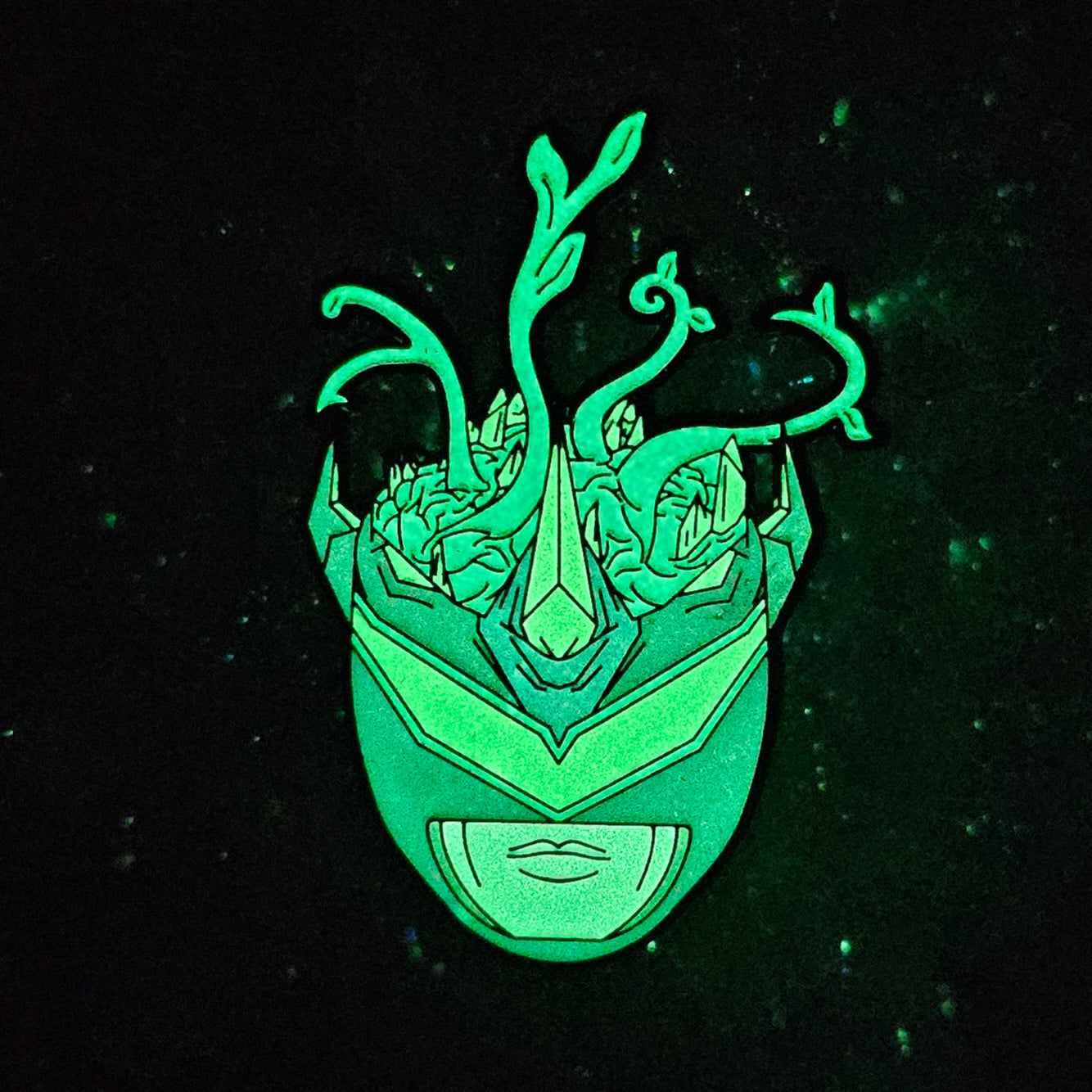 Ganja Ranger White Night GWN Edm Dubstep Dj Glow Enamel Pins Hat Pins Lapel Pin Brooch Badge Festival Pin