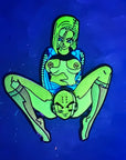 5 Pack - Show Me Your Dragon Balls Sexy Android 18 & Krillin Pin Up Hentai Dbz Anime Wholesale Spinner Glow Enamel Pins Hat Pins Lapel Pin Brooch Badge Festival Pin
