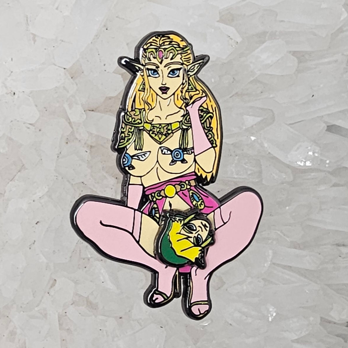 5 Pack - Kinky Zelda &amp; Link Legend Of Video Game Wholesale Spinner Glow Enamel Pins Limited Edition Bulk Hat Pins Lapel Pin Brooch Badge Festival Pin
