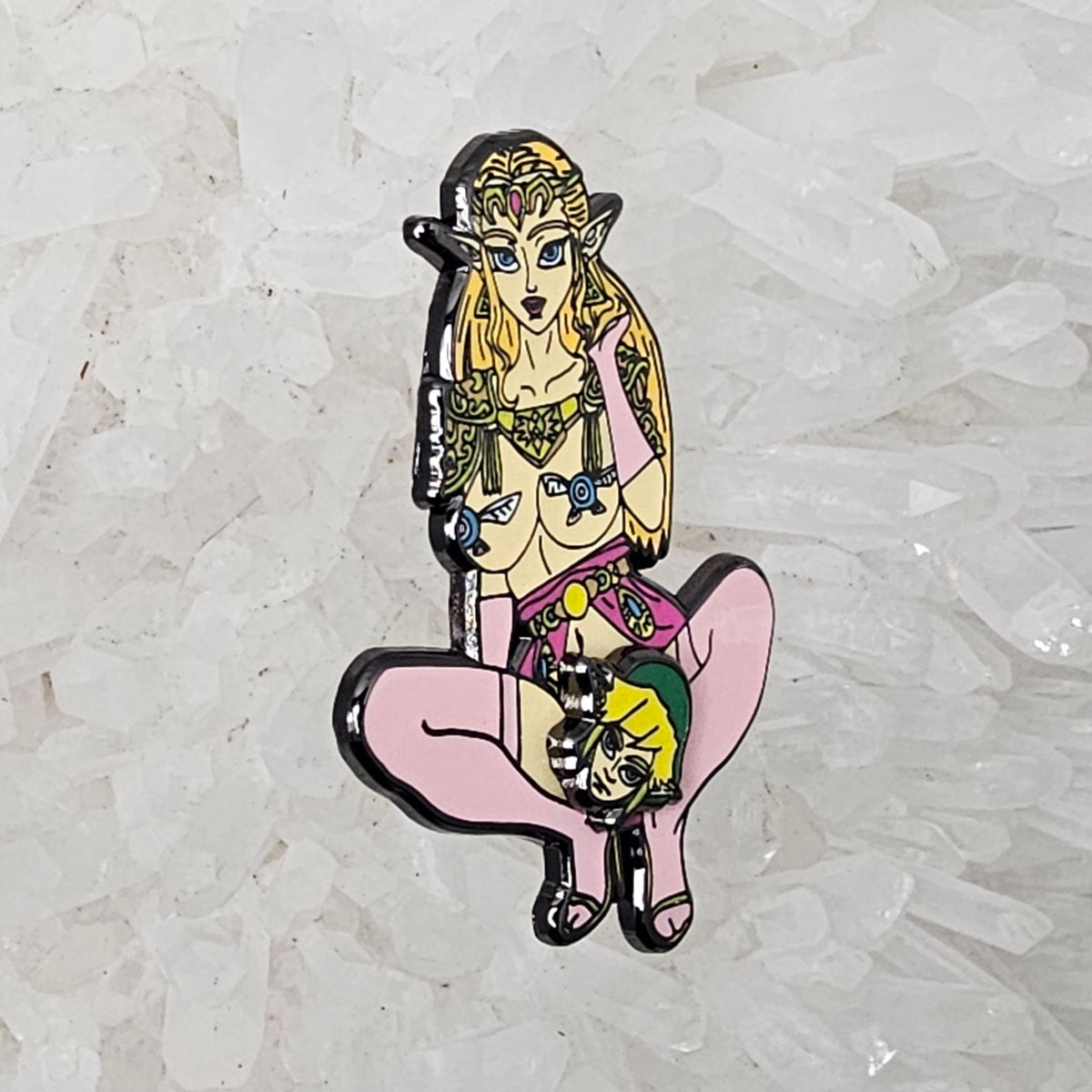 5 Pack - Kinky Zelda &amp; Link Legend Of Video Game Wholesale Spinner Glow Enamel Pins Limited Edition Bulk Hat Pins Lapel Pin Brooch Badge Festival Pin