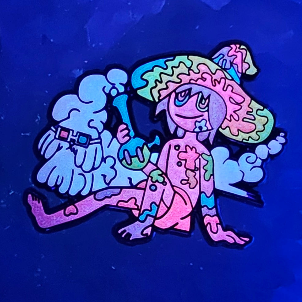 5 Pack - The Midnight Stoner Gospel Clancy &amp; Charlotte Festival Family Weed Cartoon Wholesale Glow Enamel Pins Bulk Hat Pins Lapel Pin Brooch Badge Festival Pin