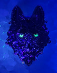 10 Pack - Sacred Crystal Wolf Green Eye Fractal Coyote Trippy Dog Psychedelic Art Wolves Wholesale 3D Rainbow Metal Enamel Pin Bulk Hat Pin Lapel Pin Brooch Badge Festival Pin