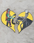 Jack & Sally Nightmare Before Love Christmas Couples His And Hers Set Glow Enamel Pin Hat Pin Lapel Pin Brooch Badge Festival Pin Set(2)