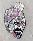 5 Pack - Filled With Evil Terrifier Clown Curse Horror Carnival Glow Enamel Pins Limited Edition Wholesale Hat Pins Lapel Pin Brooch Bulk Badge Festival Pin