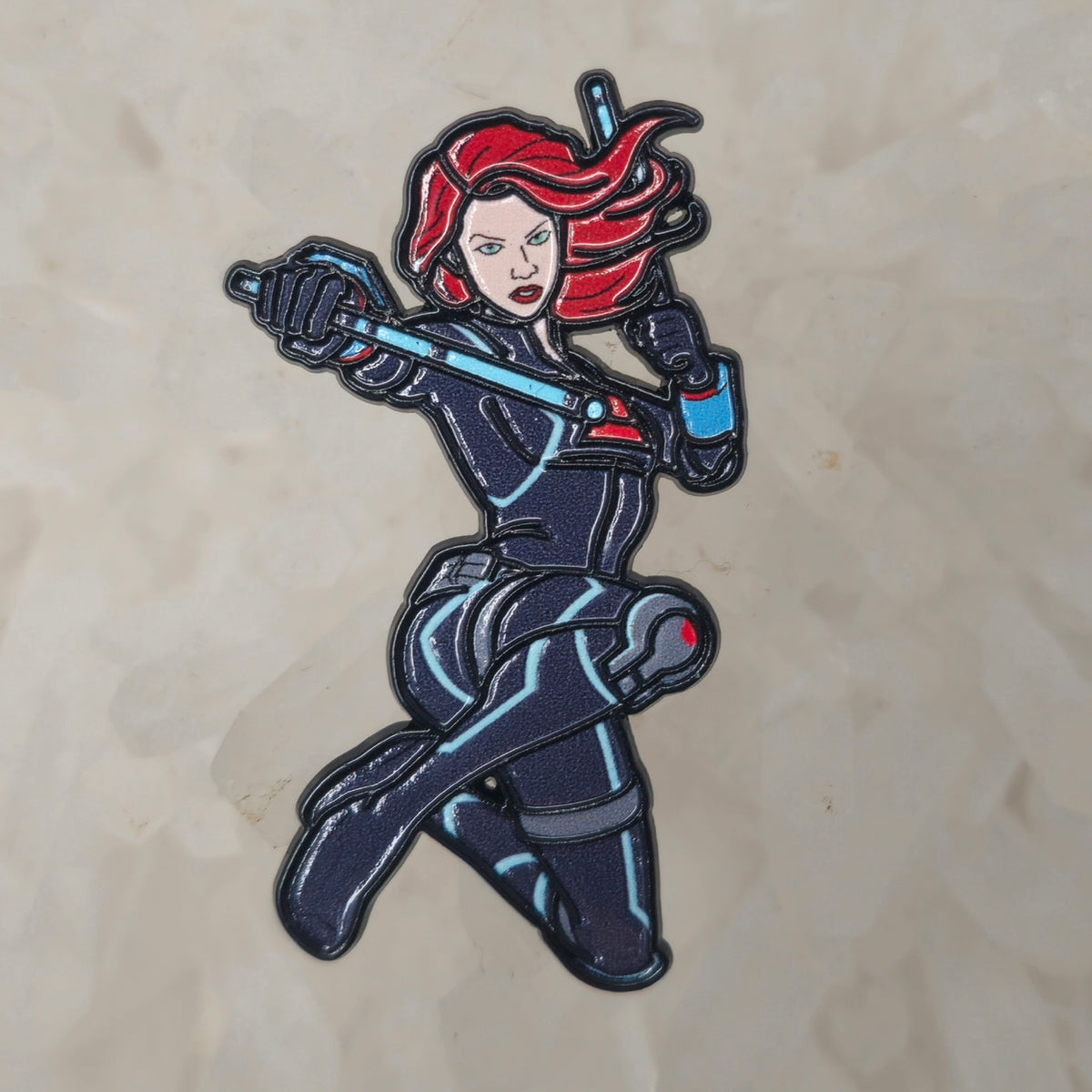 Black Widow Comic Book Marvel Girl Enamel Pins Hat Pins Lapel Pin Brooch Badge Festival Pin