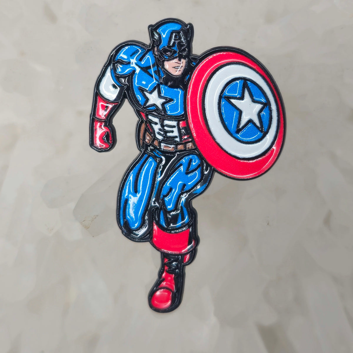 Captain Comic Book America Marvel Enamel Pins Hat Pins Lapel Pin Brooch Badge Festival Pin