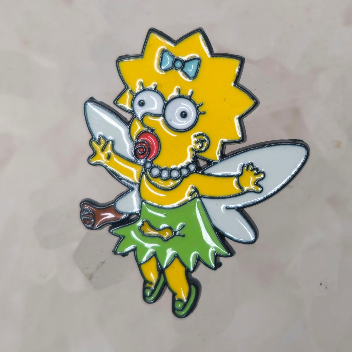 Flying Lisa Bug Simpsons Cartoon Enamel Pins Hat Pins Lapel Pin Brooch Badge Festival Pin
