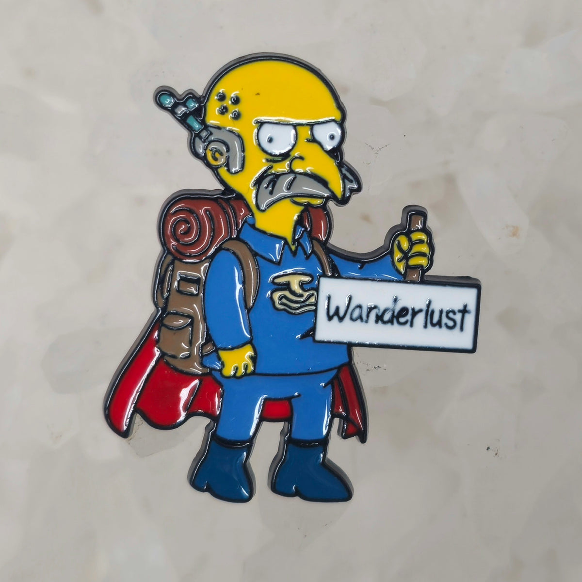 Wander Lust Simpsons Cartoon Enamel Pins Hat Pins Lapel Pin Brooch Badge Festival Pin