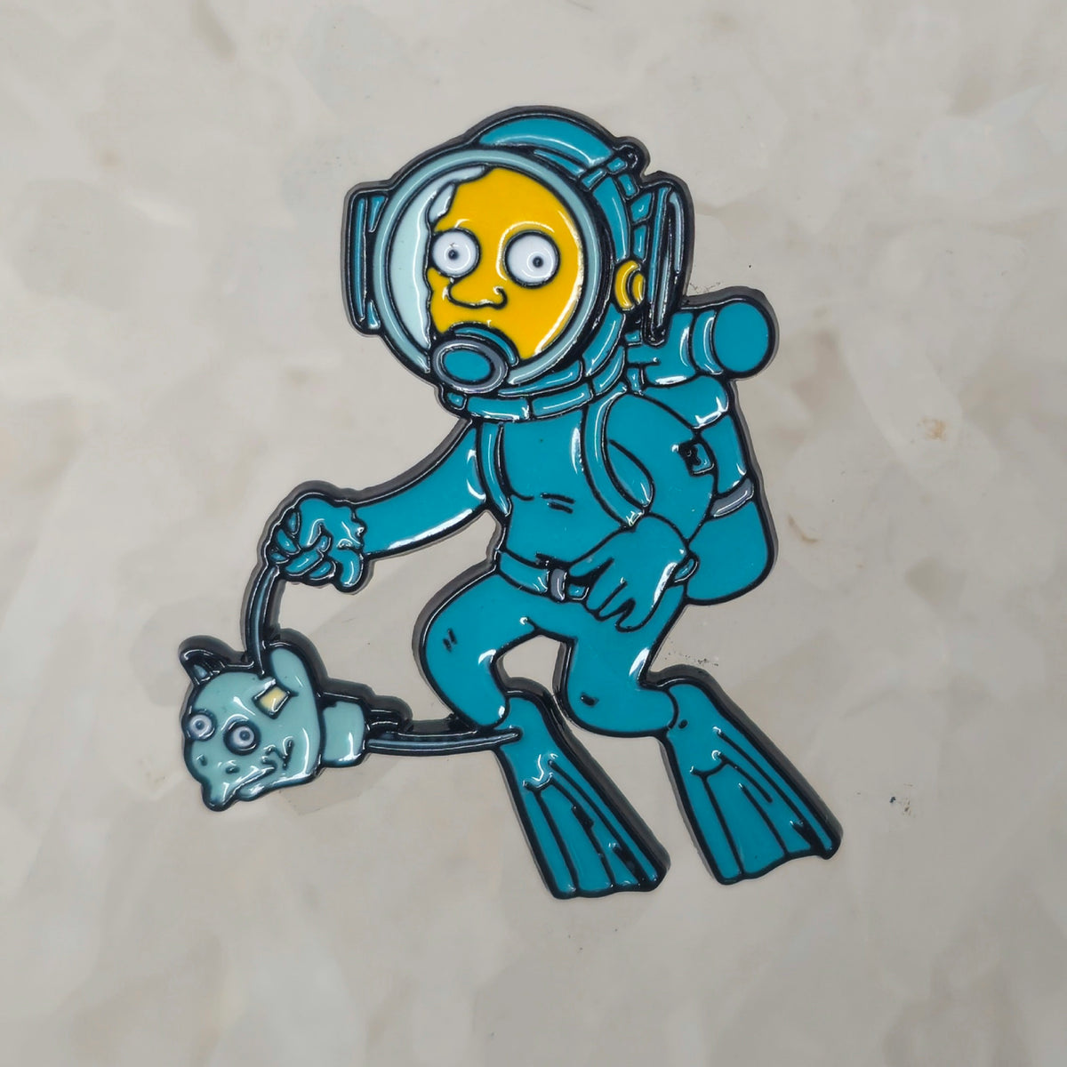 Scuba Simpsons Cartoon Enamel Pins Hat Pins Lapel Pin Brooch Badge Festival Pin