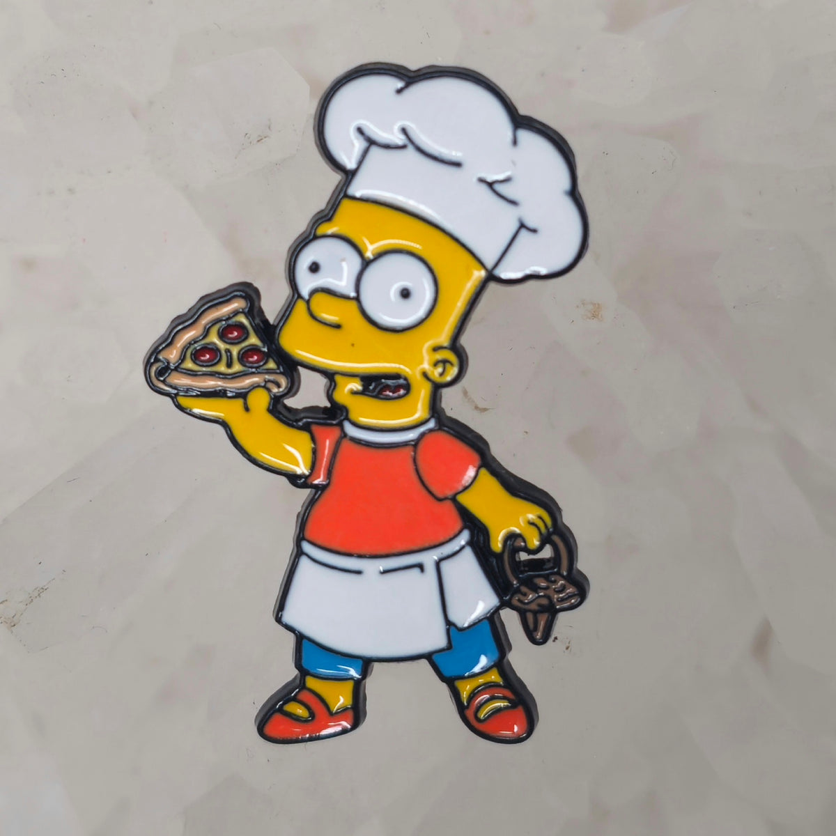 Chef Bart Simpsons Cartoon Enamel Pins Hat Pins Lapel Pin Brooch Badge Festival Pin
