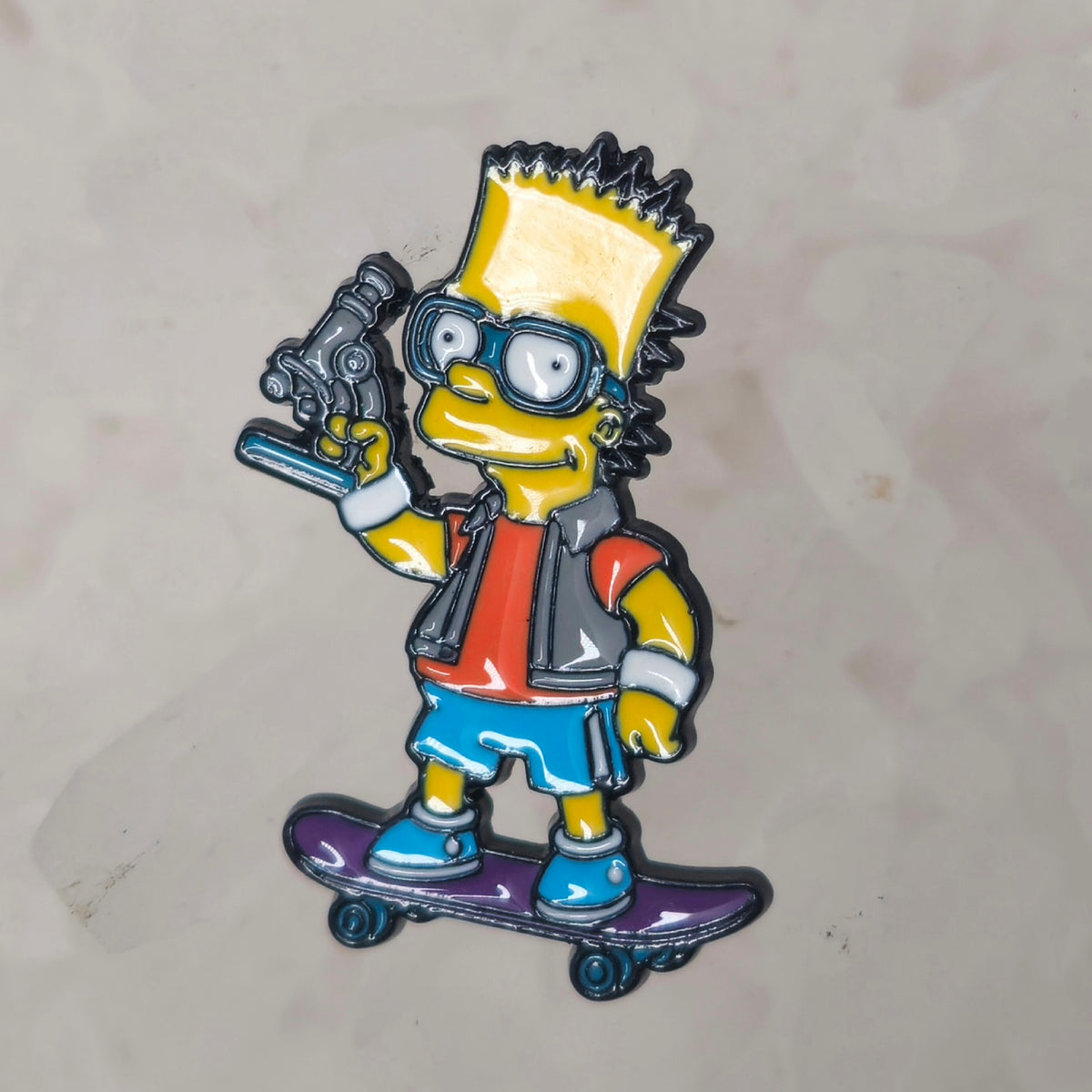 Nerdy Bart Science Simpsons Cartoon Enamel Pins Hat Pins Lapel Pin Brooch Badge Festival Pin