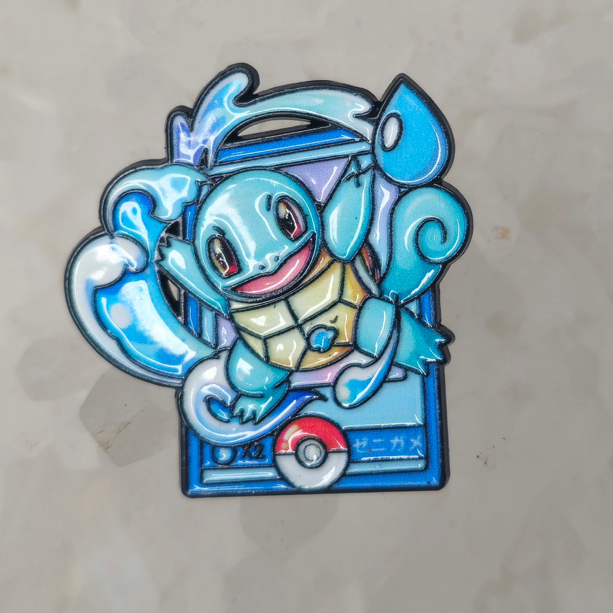 Squirtle Pokeball Card Burst Enamel Pins Hat Pins Lapel Pin Brooch Badge Festival Pin