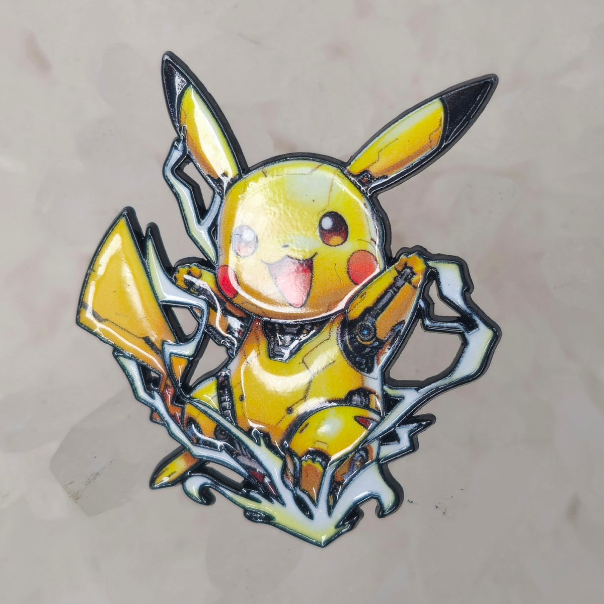 Cyborg Pikachu Pokeball Enamel Pins Hat Pins Lapel Pin Brooch Badge Festival Pin