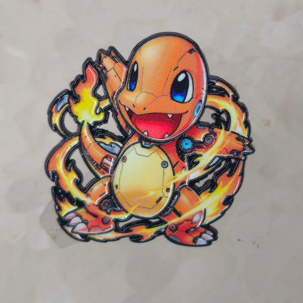 Cyborg Charmander Robot Pokeball Enamel Pins Hat Pins Lapel Pin Brooch Badge Festival Pin