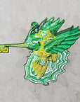 Android Humming Bird Skeleton Key Psychedelic Art V1 Enamel Pins Hat Pins Lapel Pin Brooch Badge Festival Pin