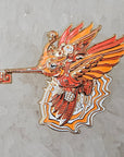 Android Humming Bird Skeleton Key Psychedelic Art V2 Enamel Pins Hat Pins Lapel Pin Brooch Badge Festival Pin