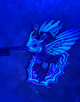 Android Humming Bird Skeleton Key Psychedelic Art V3 Enamel Pins Hat Pins Lapel Pin Brooch Badge Festival Pin