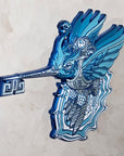 Android Humming Bird Skeleton Key Psychedelic Art V3 Enamel Pins Hat Pins Lapel Pin Brooch Badge Festival Pin
