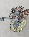 Android Humming Bird Skeleton Key Psychedelic Art V5 Enamel Pins Hat Pins Lapel Pin Brooch Badge Festival Pin