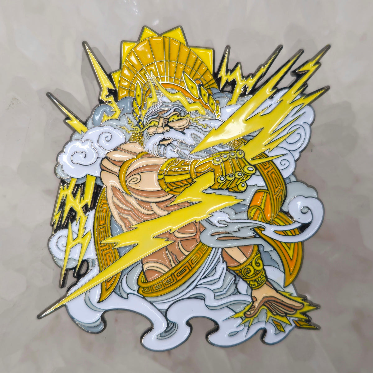 Zeus Greek Lightning God V2 Enamel Pins Hat Pins Lapel Pin Brooch Badge Festival Pin