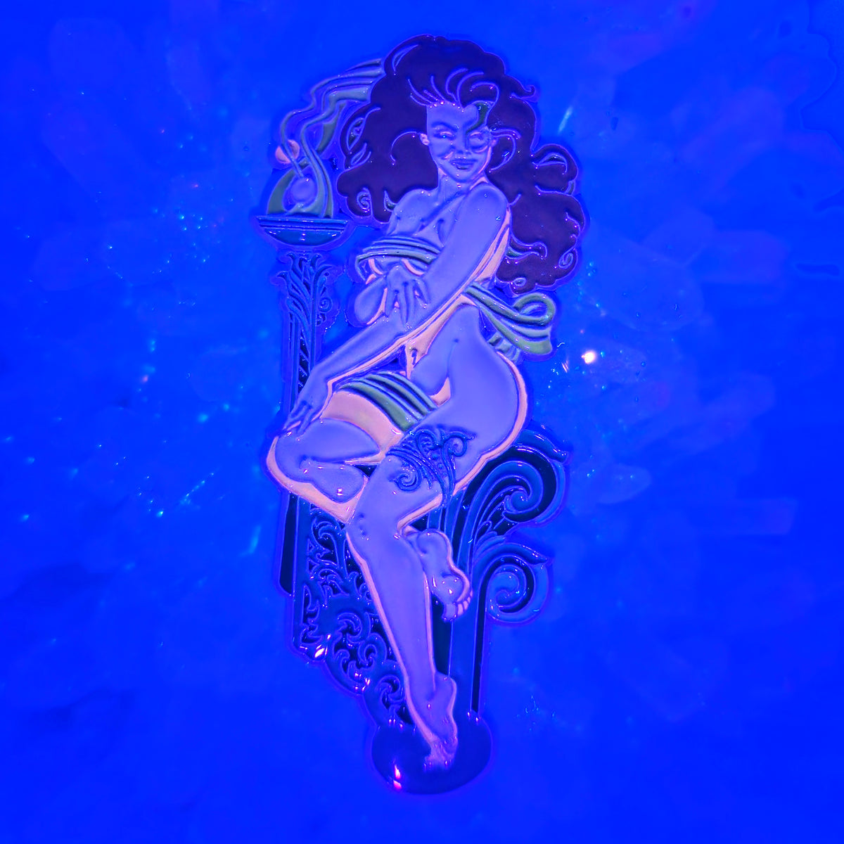 Aphrodite Torch Love Greek Goddess V1 3D Enamel Pins Hat Pins Lapel Pin Brooch Badge Festival Pin