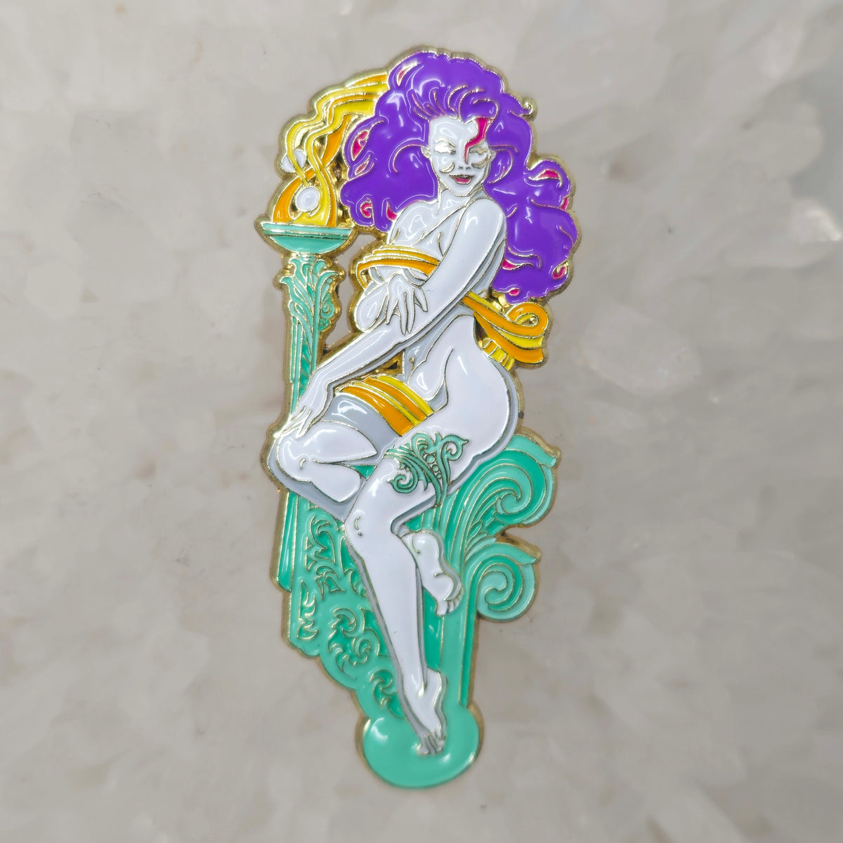 Aphrodite Torch Love Greek Goddess V3 3D Enamel Pins Hat Pins Lapel Pin Brooch Badge Festival Pin